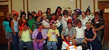 Members wearing their Halloween Hats!